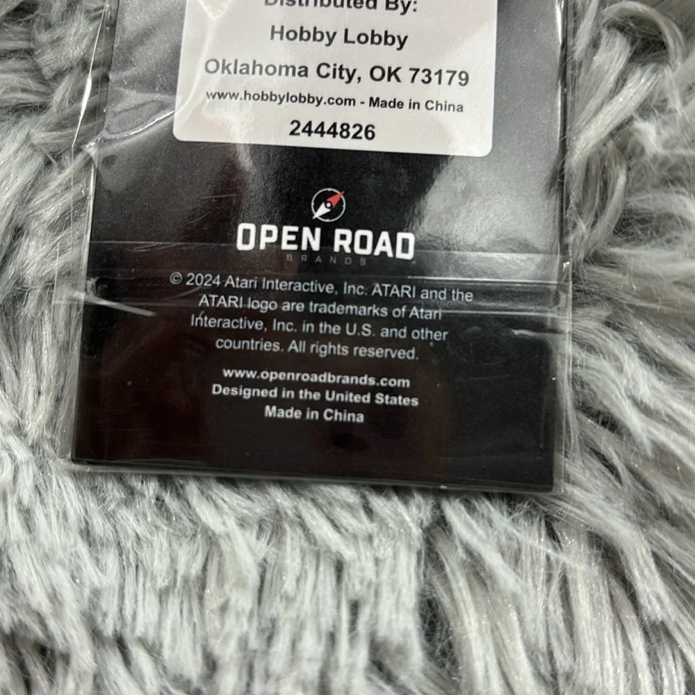 NWT Open Road Atari Stylish Black and Red Silver Keychain with Durable Design